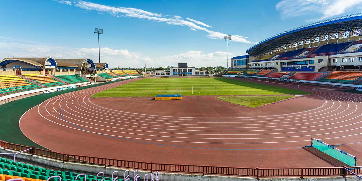 full polyurethane athletics track